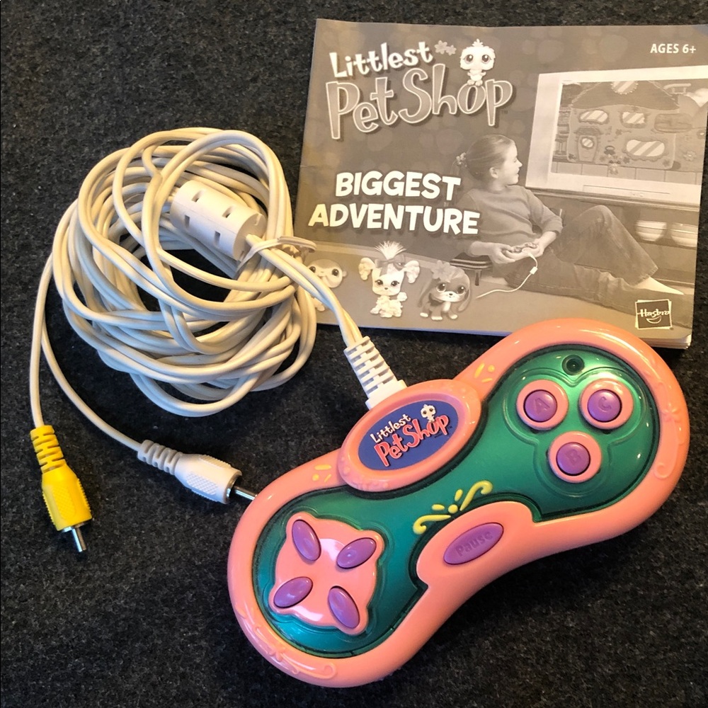 Hasbro Littlest Pet Shop Biggest Adventure TV Plug Game Controller + Instruction